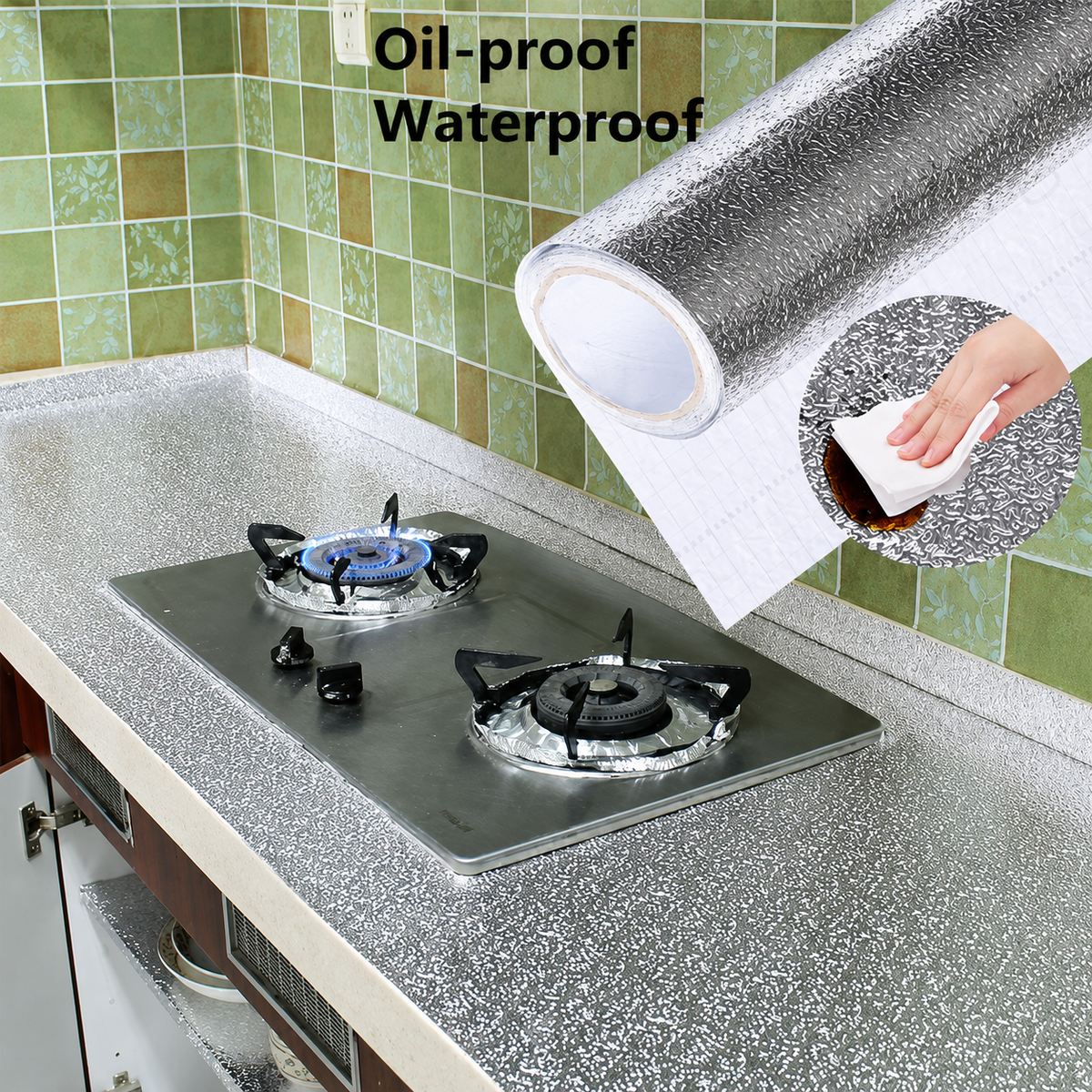 Papel De Aluminio Autoadhesivo De Cocina